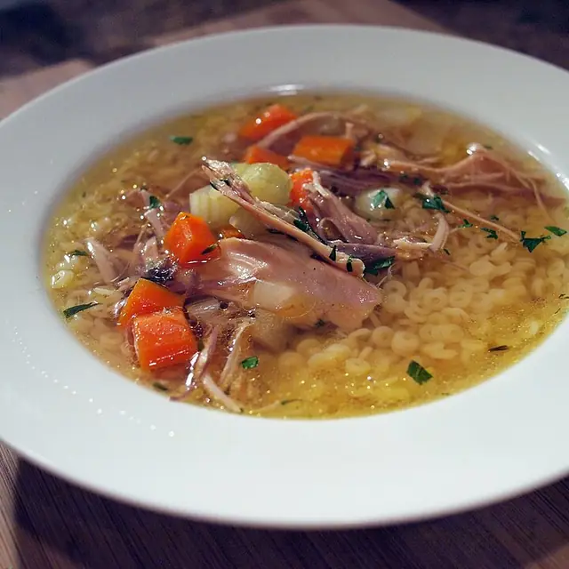 Sesame oil chicken soup