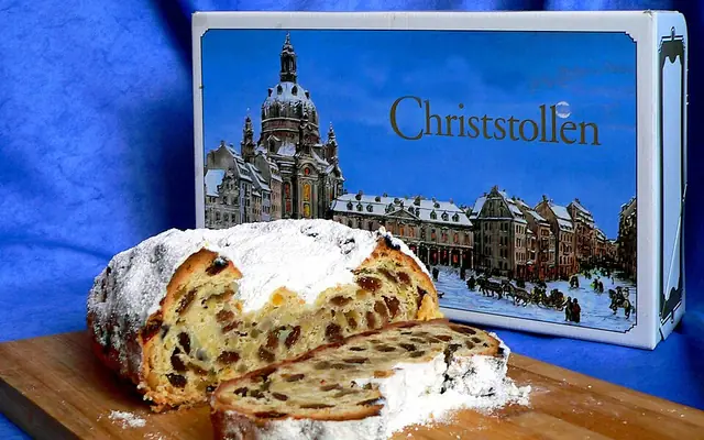 Roast goose and Stollen