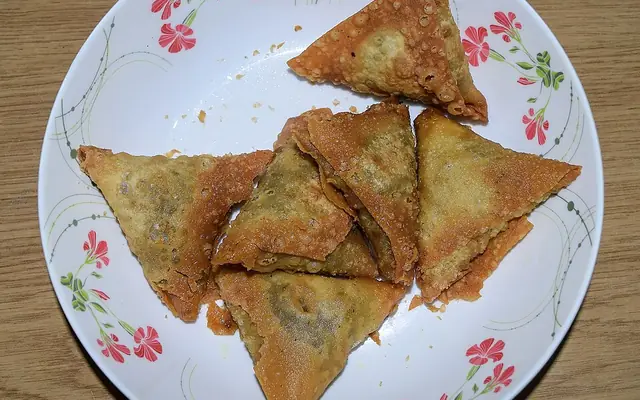 Samosas and pakoras