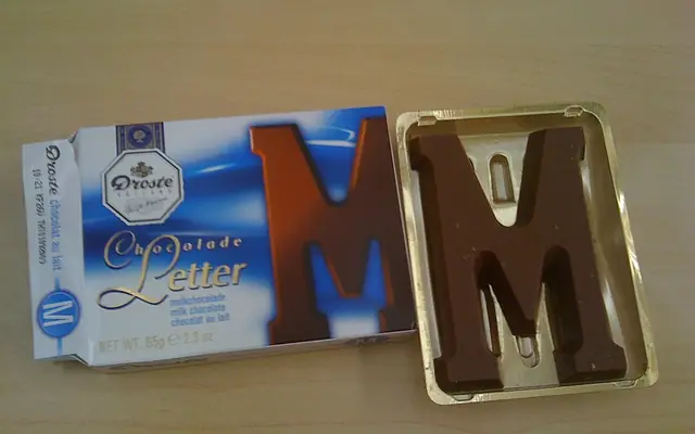 Chocolate letters