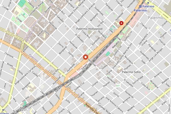 Map showing Le Blu in Buenos Aires