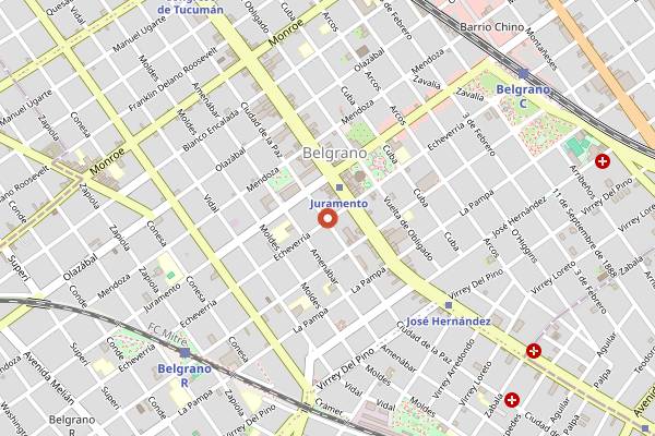 Map showing L'epi Boulangerie in Buenos Aires