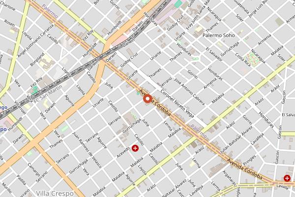 Map showing Panaderia San Antonio in Buenos Aires
