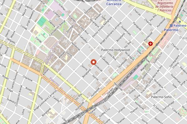 Map showing CoChinchina sister Ceibo in Buenos Aires