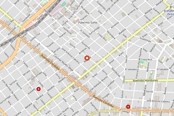 Map showing Cervelar in Buenos Aires