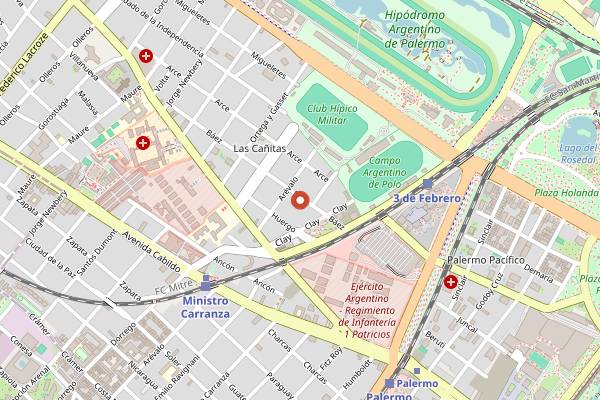 Map showing Patagonia BrewCo (Las Canitas) in Buenos Aires