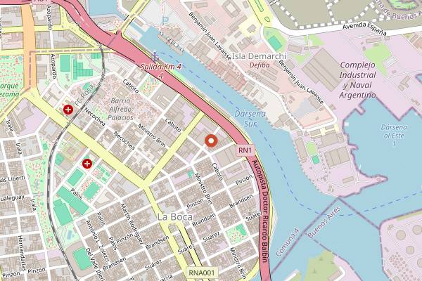 Map showing El Obrero in Buenos Aires