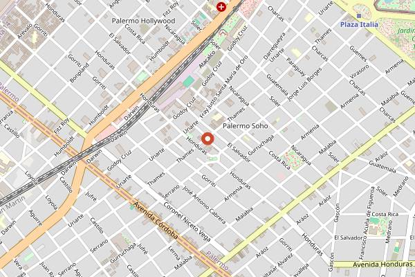 Map showing Chori in Buenos Aires