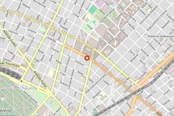 Map showing Cafe Registrado in Buenos Aires