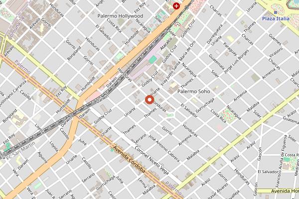 Map showing Felix Felicis Cafe in Buenos Aires