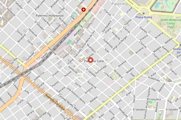 Map showing LAttente Caffe in Buenos Aires