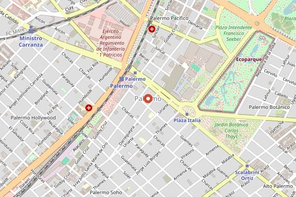 Map showing Argentine Cooking Lessons in Buenos Aires