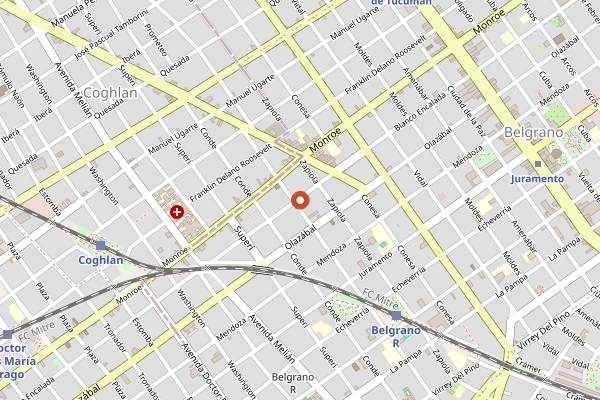 Map showing The Asado Experience in Buenos Aires