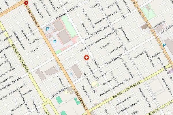 Map showing Al Galope Kosher Steakhouse in Buenos Aires