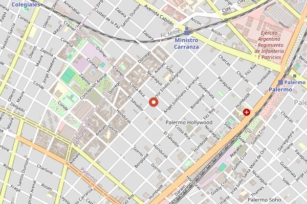 Map showing Artemisia in Buenos Aires