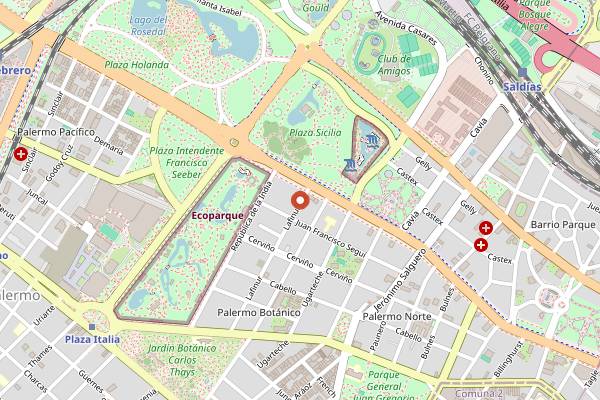 Map showing Mishiguene in Buenos Aires