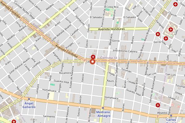 Map showing Mudra Plant Based in Buenos Aires