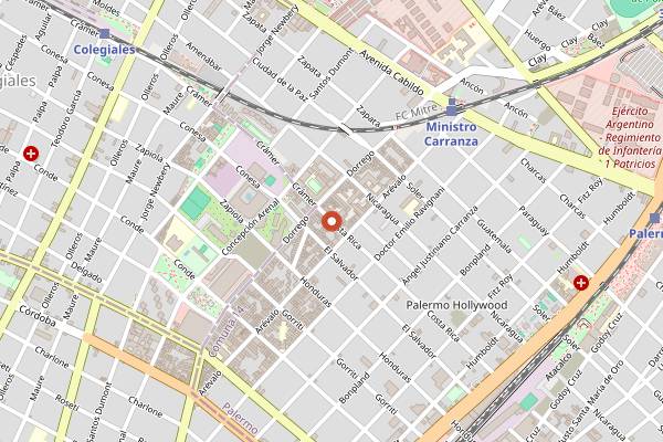 Map showing Sacro in Buenos Aires