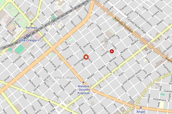 Map showing Shami Shawarma in Buenos Aires