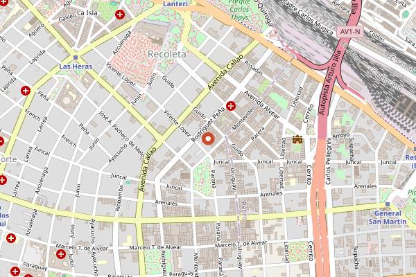 Map showing Aramburu in Buenos Aires