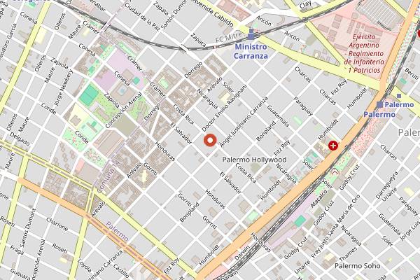 Map showing Tegui in Buenos Aires
