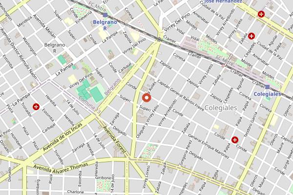 Map showing Anafe in Buenos Aires