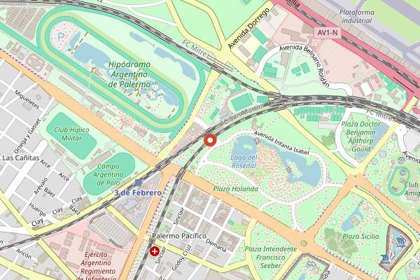 Map showing Crobar in Buenos Aires