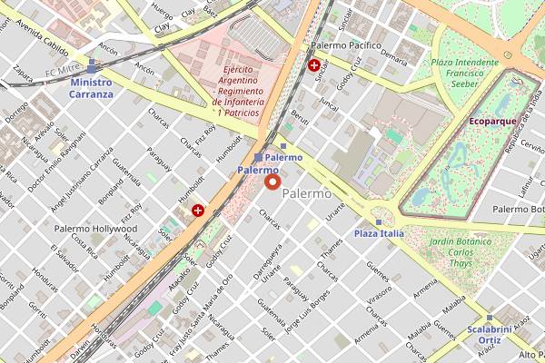 Map showing Kim y Novak in Buenos Aires
