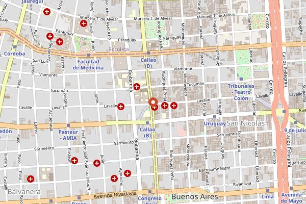 Map showing Los Galgos in Buenos Aires