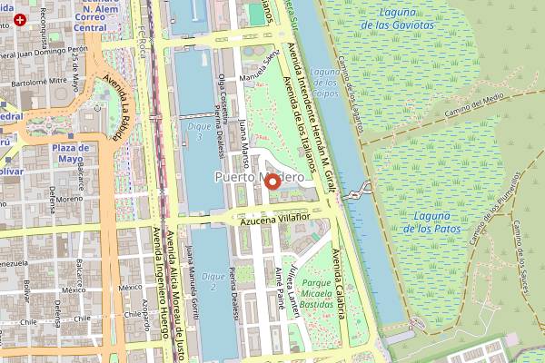 Map showing Trade Sky Bar (Alvear ICON Hotel) in Buenos Aires
