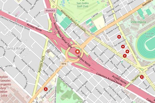 Map showing Alo's Bistro in Buenos Aires