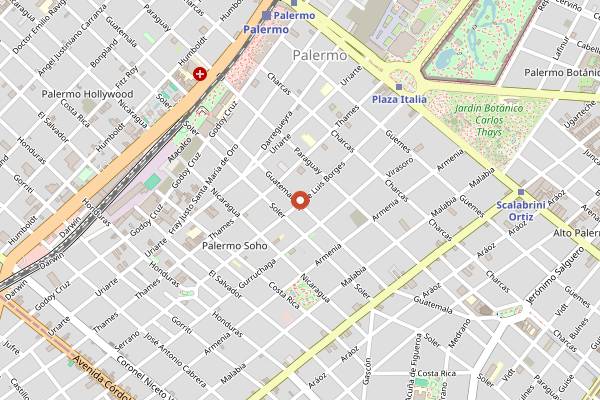 Map showing El Preferido de Palermo in Buenos Aires
