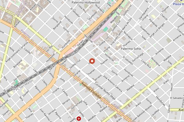 Map showing Fogon Asado in Buenos Aires