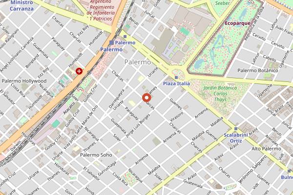 Map showing La Carniceria in Buenos Aires