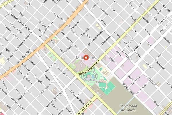 Map showing Feria de Mataderos in Buenos Aires