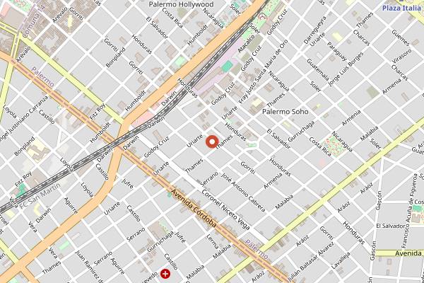Map showing Pain et Vin in Buenos Aires