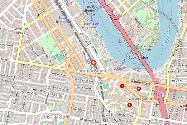 Map showing Banneton Bakery in Brisbane