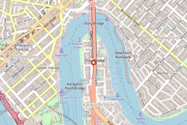 Map showing Christian Jacques Bakery in Brisbane