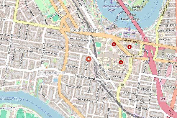 Map showing Dovetail Social in Brisbane