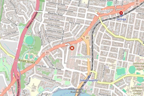 Map showing Little Baguette in Brisbane