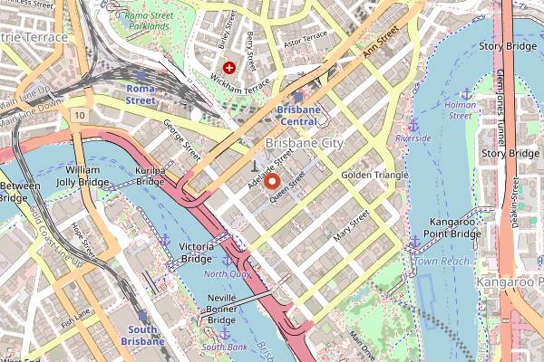 Map showing Lune Croissanterie in Brisbane