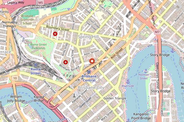 Map showing Simply Cupcakes in Brisbane