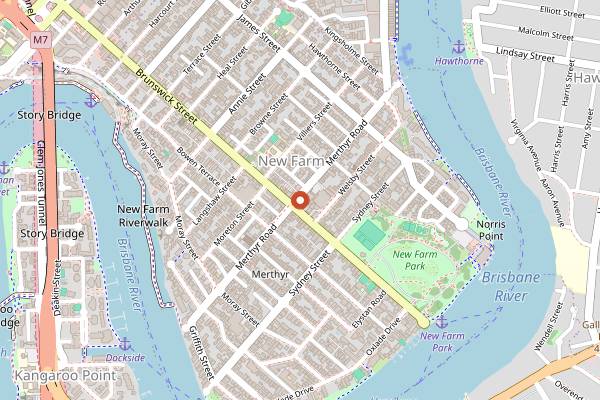 Map showing The Bakeologists in Brisbane