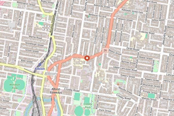 Map showing The Cupcake Patisserie in Brisbane