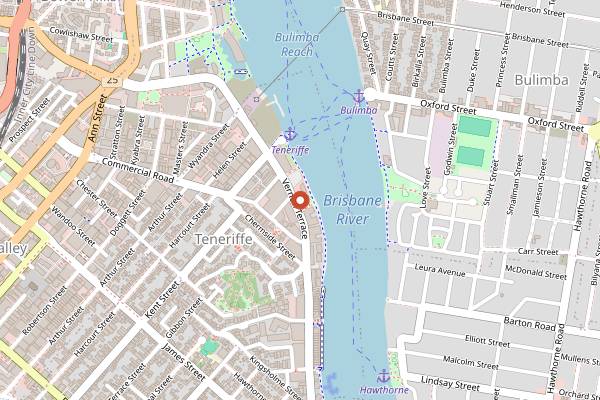 Map showing Unbearable Bagels in Brisbane