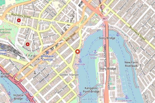 Map showing Bar Pacino in Brisbane