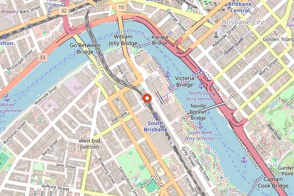Map showing Maker in Brisbane