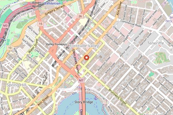 Map showing Ben's Burgers in Brisbane