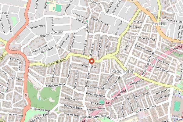 Map showing Remy's in Brisbane
