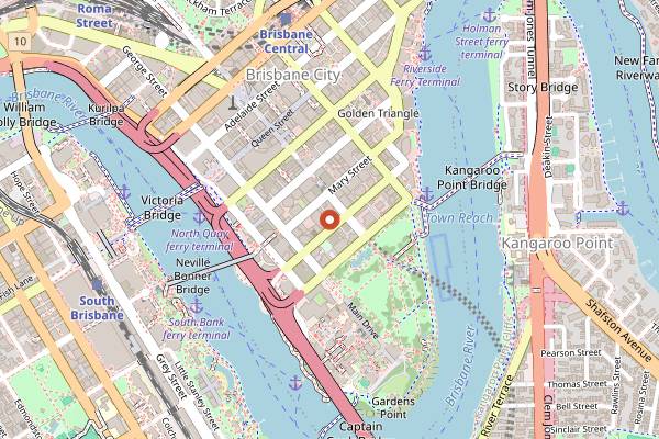 Map showing Coffee Anthology in Brisbane